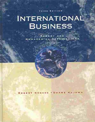 Beispielbild fr International Business: Theory and Managerial Applications zum Verkauf von Wonder Book