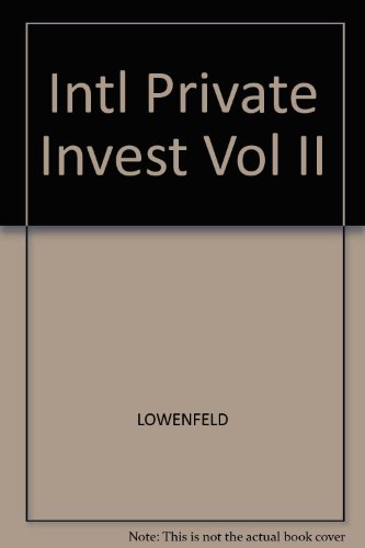 Beispielbild fr Intl Private Invest Vol II zum Verkauf von SecondSale