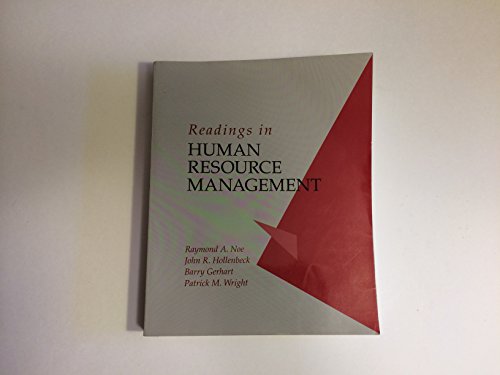 Immagine dell'editore per Readings in Human Resource Management venduto da Romtrade Corp.