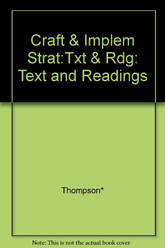9780256150278: Craft & Implem Strat:Txt & Rdg: Text and Readings