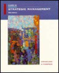 Beispielbild fr Cases in Strategic Management zum Verkauf von BooksRun