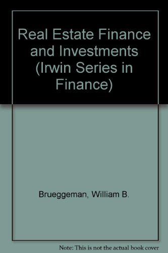 Beispielbild fr Real Estate Finance and Investments zum Verkauf von Better World Books