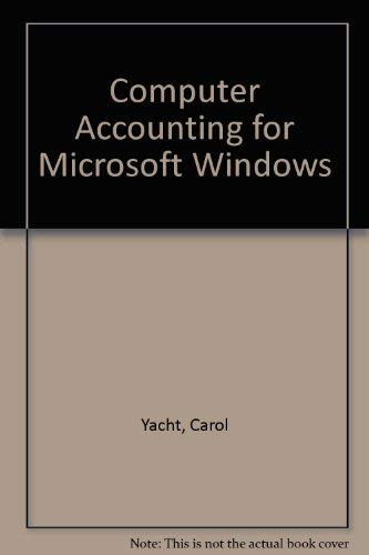 Stock image for Computer Accounting for Microsoft Windows. for sale by Ergodebooks