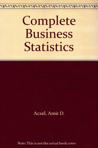 Stock image for Complete Business Statistics for sale by HPB-Red