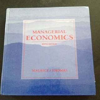 Imagen de archivo de Managerial Economics (The Irwin Series in Economics) a la venta por HPB-Red