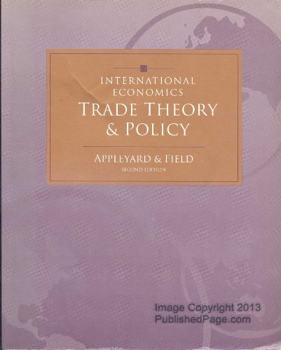 Beispielbild fr International Economics: Trade Theory and Policy zum Verkauf von HPB-Red