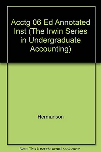 Imagen de archivo de Accounting: A Business Perspective (The Irwin Series in Undergraduate Accounting) a la venta por Red's Corner LLC