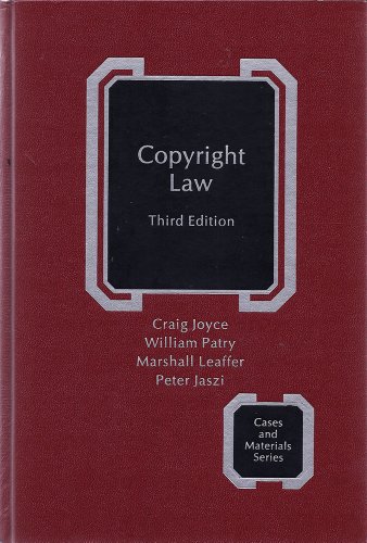 Imagen de archivo de Copyright Law. 3rd ed. a la venta por Bingo Used Books