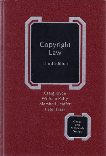 Stock image for Copyright Law. 3rd ed. for sale by Bingo Used Books