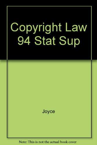 Stock image for Copyright Law 94 Stat Sup for sale by HPB-Red