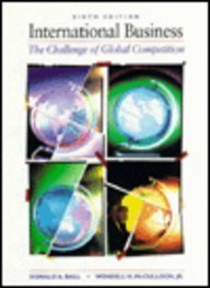 Beispielbild fr International Business : The Challenge of Competition zum Verkauf von Better World Books