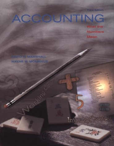 Imagen de archivo de Accounting : What the Numbers Mean a la venta por Better World Books