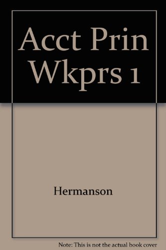 9780256167412: Acct Prin Wkprs 1