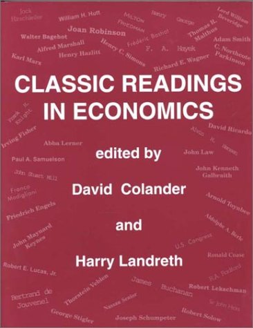 Imagen de archivo de Classic Readings in Economics a la venta por HPB-Red