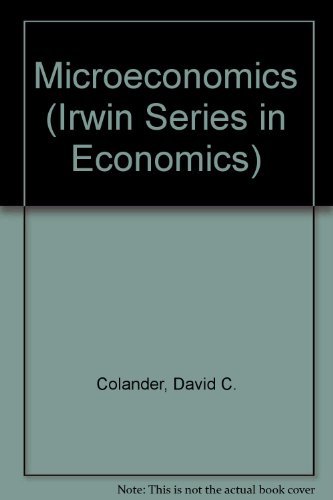 9780256168211: Microecon Aie -Wb/6 (Irwin Series in Economics)