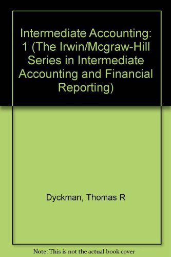 Beispielbild fr Intermediate Accounting, Fourth Edition, Vol. 1 zum Verkauf von HPB-Red