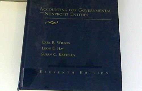 9780256168723: Accounting for Governmental and Nonprofit Entities