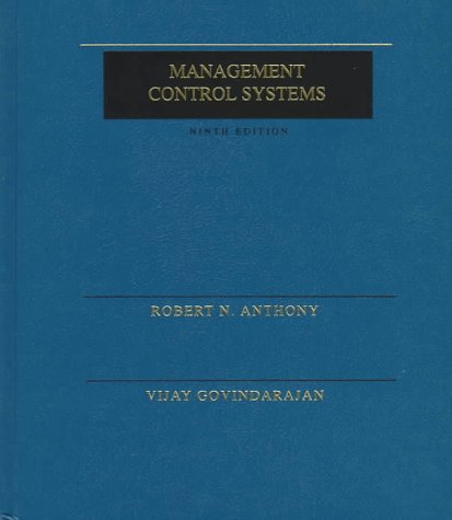 Stock image for Management Control Systems for sale by Better World Books