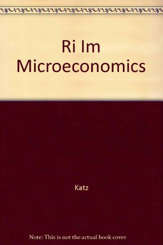 Beispielbild fr Instructors Manual to accompany Microeconomics zum Verkauf von Cambridge Rare Books