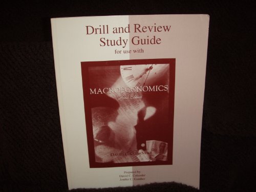 Imagen de archivo de Drill and Review Study Guide to accompany Macroeconomics a la venta por BookHolders