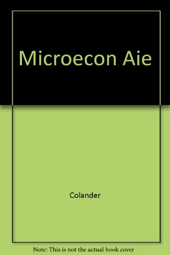9780256172751: Microecon Aie