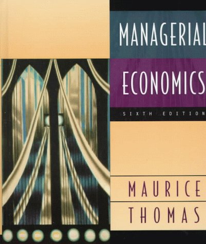 Imagen de archivo de Managerial Economics a la venta por Better World Books