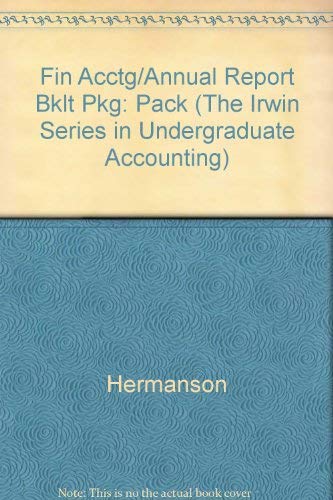 9780256179170: Financial Accounting: A Business Perspective (The Irwin Series in Undergraduate Accounting)