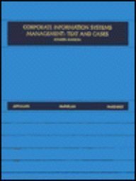 Imagen de archivo de Corporate Information Systems Management a la venta por Wonder Book