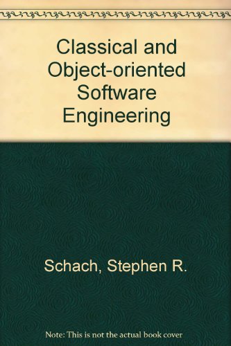 Imagen de archivo de Classical and Object-Oriented Software Engineering a la venta por SecondSale