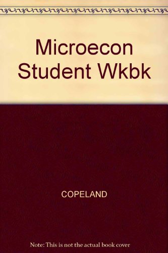 Stock image for Microecon Student Wkbk for sale by Decluttr