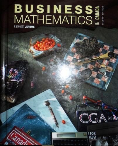 Stock image for Business Mathematics in Canada for sale by Better World Books