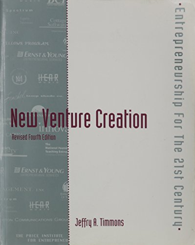 Stock image for New Venture Creation: Entrepreneurship in the 21st Century for sale by Wonder Book