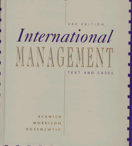 Imagen de archivo de International Management: Text and Cases a la venta por HPB-Red