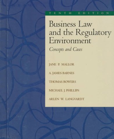 9780256197167: Business Law and The Regulatory Environment