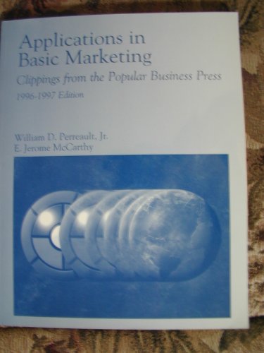 Imagen de archivo de Applications in Basic Marketing a la venta por HPB-Red