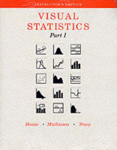 Beispielbild fr Visual Statistics with disks. Part 1. Instructor's Edition. zum Verkauf von Bingo Used Books