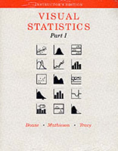 Imagen de archivo de Visual Statistics with disks. Part 1. Instructor's Edition. a la venta por Bingo Used Books