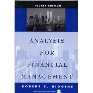 Beispielbild fr Analysis for Financial Management zum Verkauf von Wonder Book