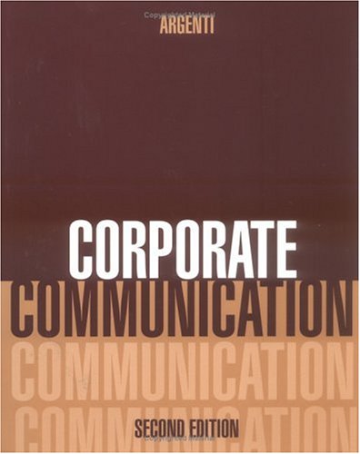 9780256217230: Corporate Communication