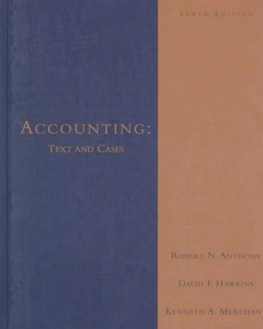 9780256218404: Accounting: Text and Cases