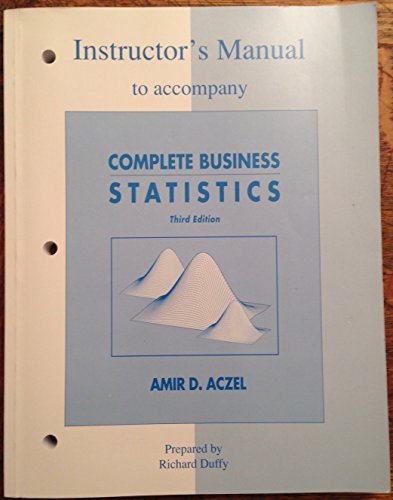 Stock image for Complete Business Statistics for sale by Better World Books Ltd