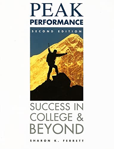 Stock image for Peak Performance: Success in College and Beyond for sale by Iridium_Books