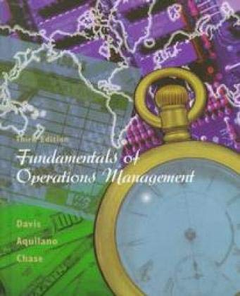 Beispielbild fr Fundamentals of Operations Management (Irwin/Mcgraw-Hill Series in Operations and Decision Sciences) zum Verkauf von HPB-Red