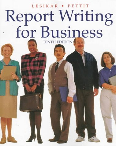 Stock image for Report Writing for Business, 10th Edition for sale by a2zbooks