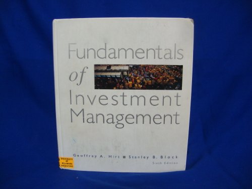 Beispielbild fr Fundamentals of Investment Management zum Verkauf von Better World Books