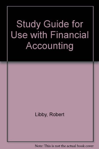 Beispielbild fr Study Guide for Use with Financial Accounting zum Verkauf von ThriftBooks-Dallas