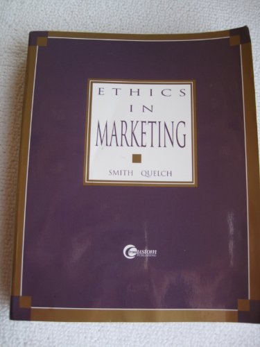 Beispielbild fr Ethics in Marketing zum Verkauf von Wonder Book