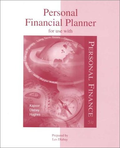 Imagen de archivo de Personal Financial Planner for use with Personal Finance a la venta por Wonder Book