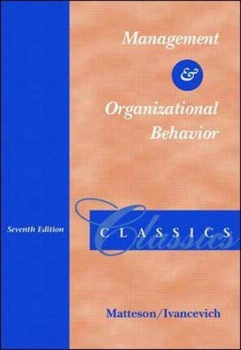 Imagen de archivo de Management and Organizational Behavior Classics a la venta por Better World Books