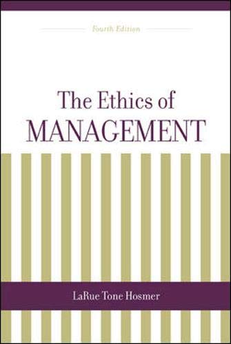 9780256264593: The Ethics of Management